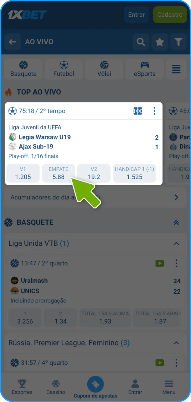 Siga as regras para o cumprimento das condições de apostas na 1xBet.